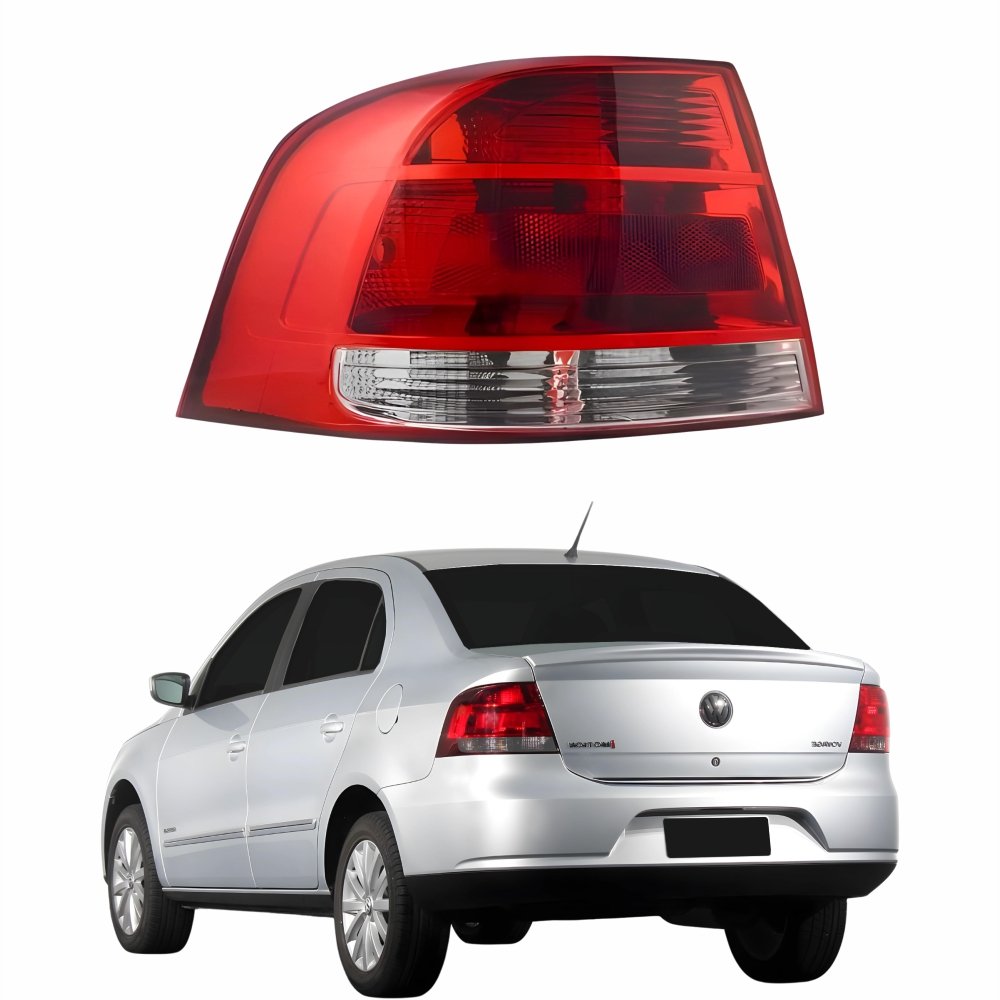 Lanterna Vw Voyage G5 2009 2010 2011 2012 Bicolor Cristal Lado Esquerdo Motorista