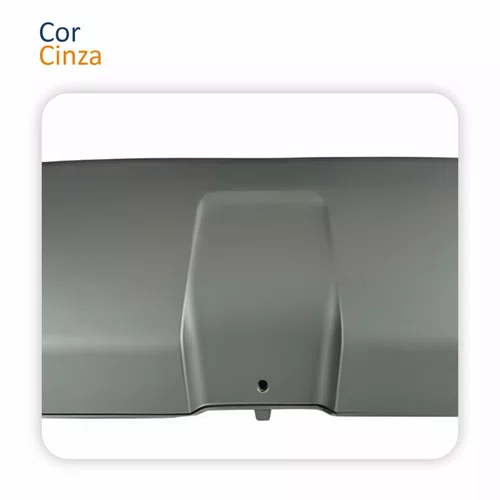 Acabamento Parachoque Dianteiro Renault Duster 2011 2012 2013 2014 2015 Cinza Inferior