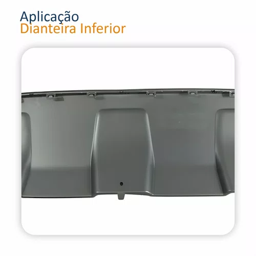 Acabamento Parachoque Dianteiro Renault Duster 2011 2012 2013 2014 2015 Cinza Inferior