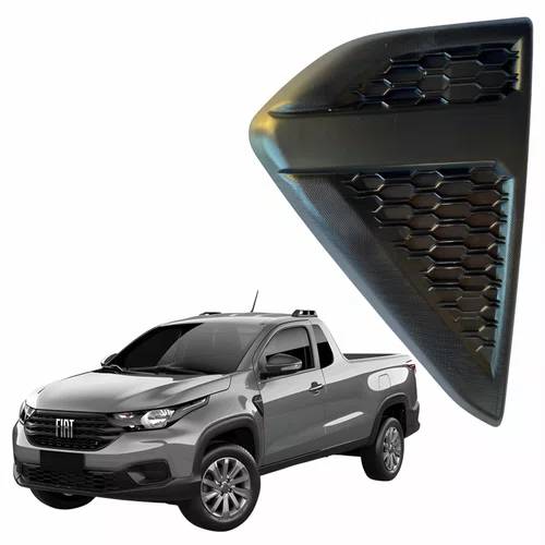 Acabamento Paralama Fiat Strada 2020 2021 2022 2023 2024 Lado Esquerdo Motorista