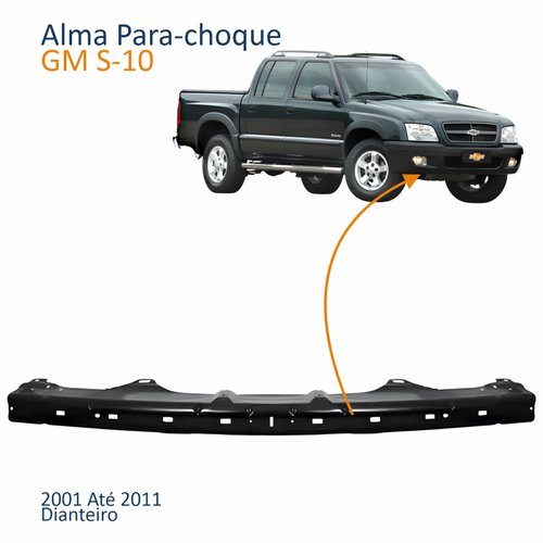 Alma Parachoque Dianteiro Gm S10 2001 Até 2011