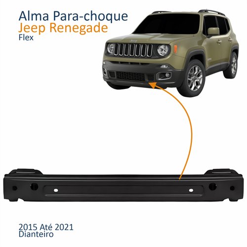 Alma Parachoque Dianteiro Jeep Renegade Flex 2015 Até 2021