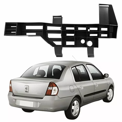 Alma Para-choque Traseiro Renault Clio Sedan 2006 Até 2011 Lado Direito Passageiro