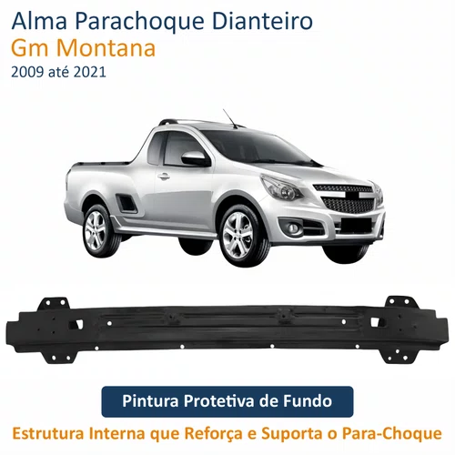 Alma Parachoque Dianteiro Gm Montana 2009 até 2021