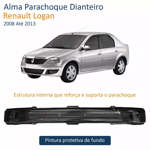 Alma Parachoque Dianteiro Renault Logan 2008 Até 2013