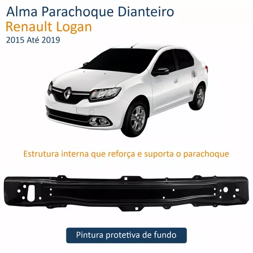Alma Parachoque Dianteiro Renault Logan 2015 Até 2019