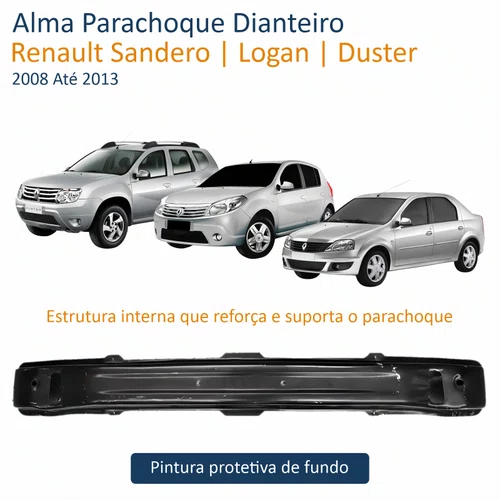 Alma Parachoque Dianteiro Renault Sandero Logan Duster 2008 Até 2013