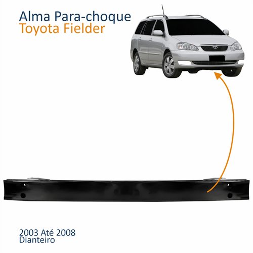 Alma Parachoque Dianteiro Toyota Fielder 2003 Até 2008