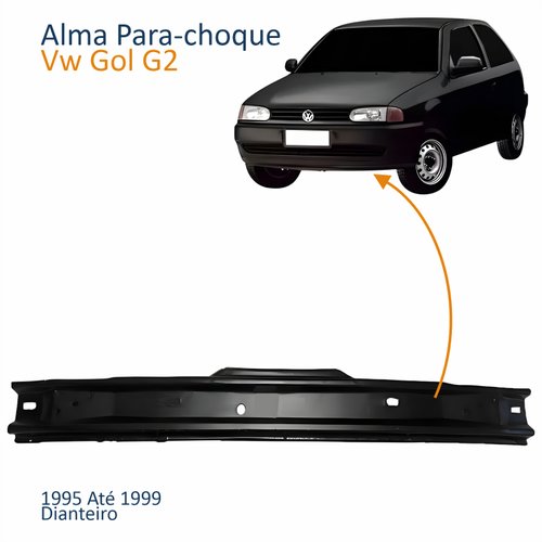 Alma Parachoque Dianteiro Vw Gol G2 1995 1996 1997 1998 1999