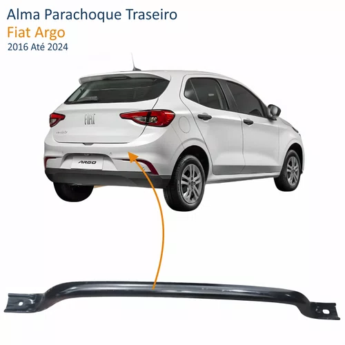 Alma Parachoque Traseiro Fiat Argo 2016 Até 2024