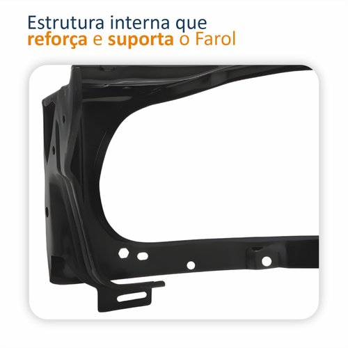 Alojamento Farol Vw Crossfox 2003 Até 2010 Lado Esquerdo Motorista