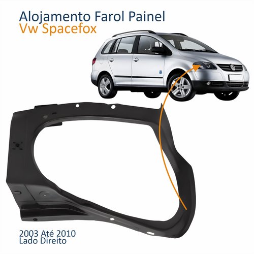 Alojamento Farol Vw Spacefox 2003 Até 2010 Lado Direito Passageiro