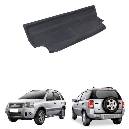 Tampão Bagagito Porta Mala Ford Ecosport 2004 até 2012 com Carpete Preto