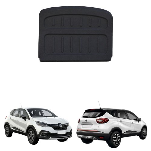 Tampão Bagagito Porta Mala Renault Captur 2017 até 2020 com Carpete Preto