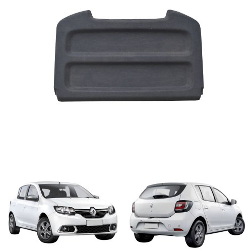 Tampão Bagagito Porta Mala Renault Sandero 2015 2016 2017 2018 com Carpete Preto