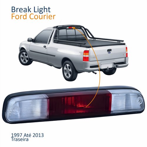 Break Light Traseira Ford Courier 1997 Até 2013 Bicolor