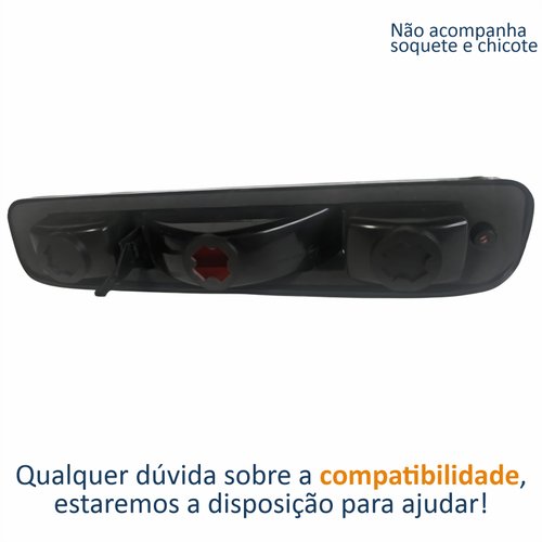 Break Light Traseira Ford Ranger 1998 Até 2012 Vermelha