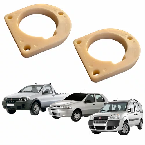 Kit Calço de Mola Fiat Doblo Palio Strada 2004 Até 2015 Dianteiro 2 Peças