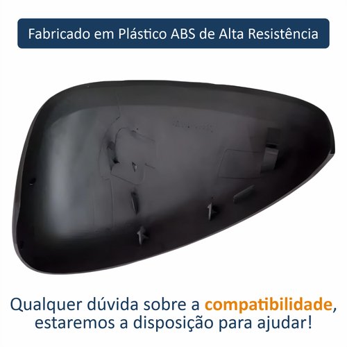 Capa Retrovisor Citroen C3 2013 Até 2021 Texturizado Lado Direito Passageiro