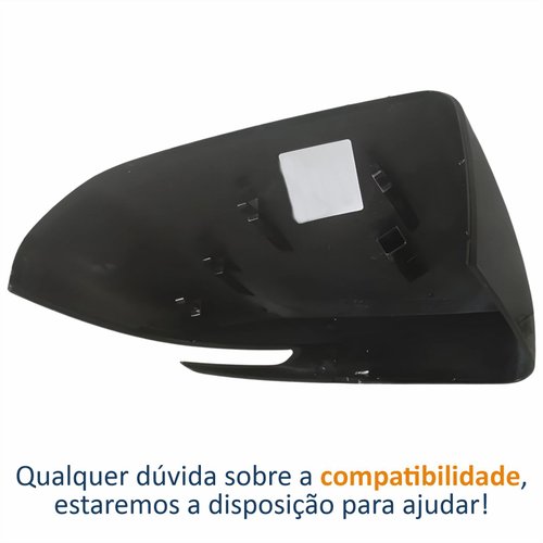Capa Retrovisor Fiat Fastback 2021 2022 2023 2024 Com Furo Liso Lado Esquerdo Motorista