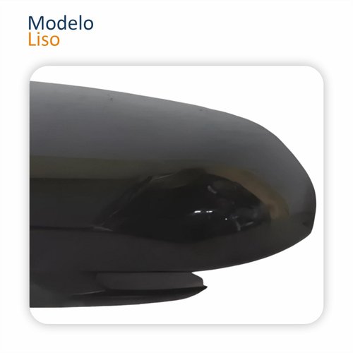 Capa Retrovisor Fiat Fastback 2021 2022 2023 2024 Com Furo Liso Lado Esquerdo Motorista