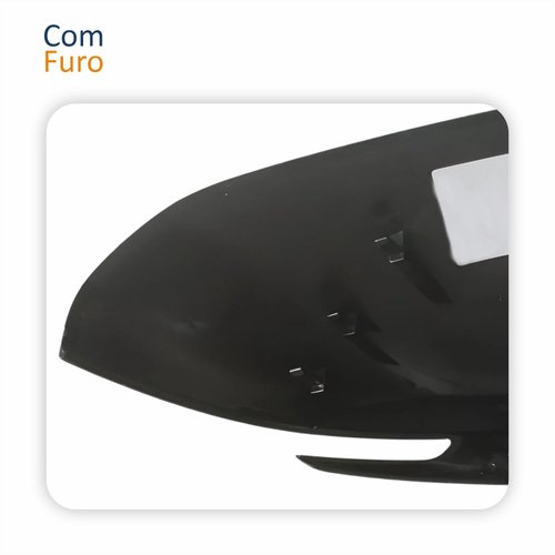 Capa Retrovisor Fiat Fastback 2021 2022 2023 2024 Com Furo Liso Lado Esquerdo Motorista