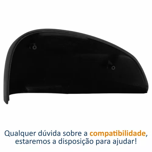 Capa Retrovisor Fiat Idea 2011 Até 2016 Sem Furo Liso Lado Direito Passageiro