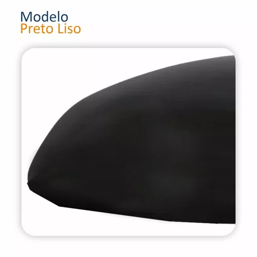 Capa Retrovisor Fiat Idea 2011 Até 2016 Sem Furo Liso Lado Direito Passageiro