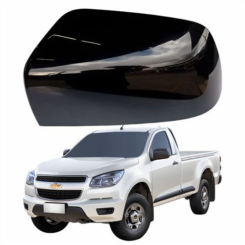 Capa Retrovisor Gm S10 2012 Até 2019 Lisa Sem Furo Lado Esquerdo Motorista