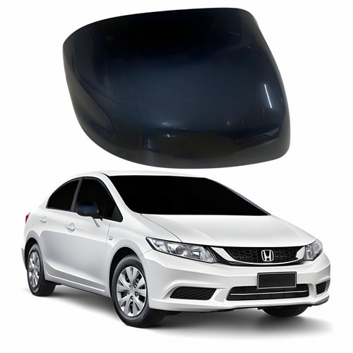 Capa Retrovisor Honda Civic 2012 Até 2016 Sem Furo Para Pisca Lado Direito Passageiro