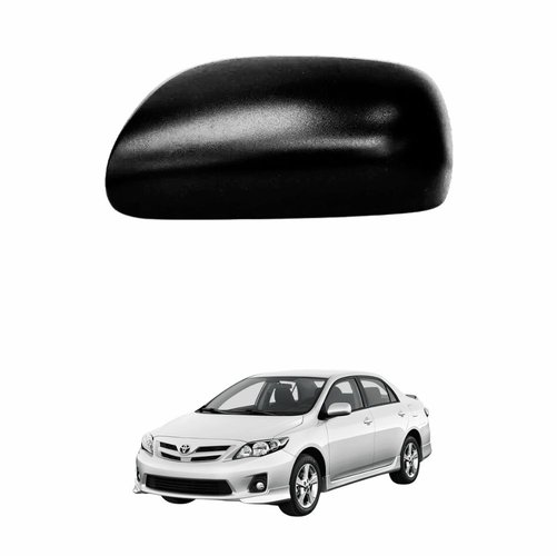 Capa de Retrovisor Toyota Corolla 2008 Até 2013 Black Piano Lado Esquerdo Motorista