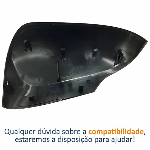 Capa Retrovisor Toyota Yaris 2018 Até 2024 Com Furo Liso Lado Direito Passageiro
