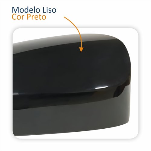 Capa Retrovisor Toyota Yaris 2018 Até 2024 Com Furo Liso Lado Direito Passageiro