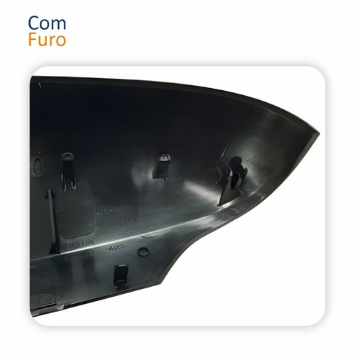 Capa Retrovisor Toyota Yaris 2018 Até 2024 Com Furo Liso Lado Direito Passageiro