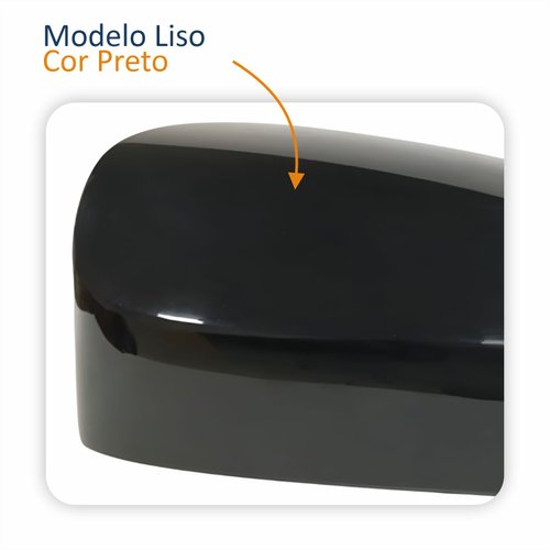 Capa Retrovisor Toyota Yaris 2018 Até 2024 Com Furo Liso Lado Esquerdo Motorista