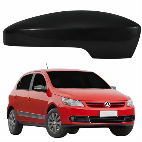 Capa Retrovisor Vw Gol G5 2008 2009 2010 2011 2012 Liso Com Furo Lado Direito Passageiro