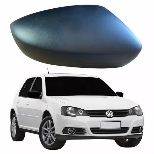 Capa Retrovisor Vw Golf 2013 2014 METAGAL Sem Furo Texturizado Lado Direito Passageiro