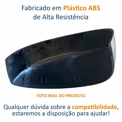 Capa Retrovisor Vw Golf 2013 2014 METAGAL Sem Furo Texturizado Lado Direito Passageiro