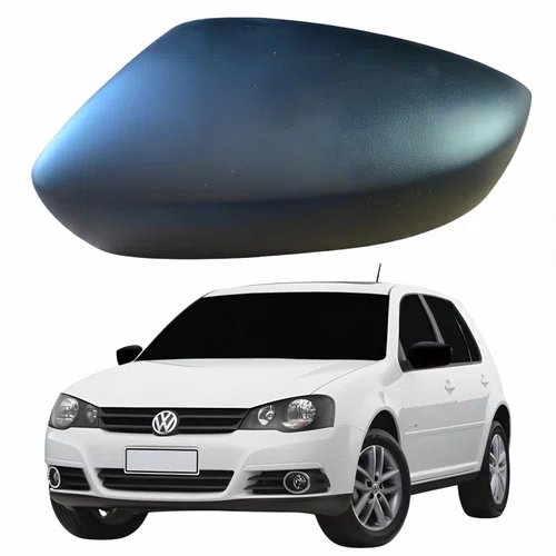 Capa Retrovisor Vw Golf 2013 2014 METAGAL Sem Furo Texturizado Lado Esquerdo Motorista