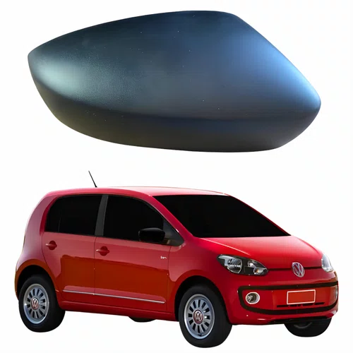 Capa Retrovisor Vw Up 2013 2014 METAGAL Sem Furo Texturizado Lado Direito Passageiro
