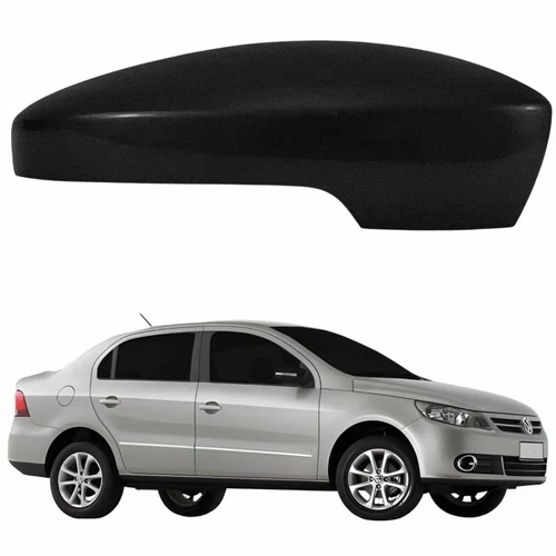 Capa Retrovisor Vw Voyage G5 2008 2009 2010 2011 2012 Texturizado Com Furo Lado Direito Passageiro