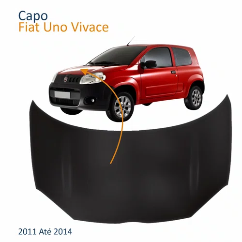 Capô Fiat Uno Vivace 2011 2012 2013 2014