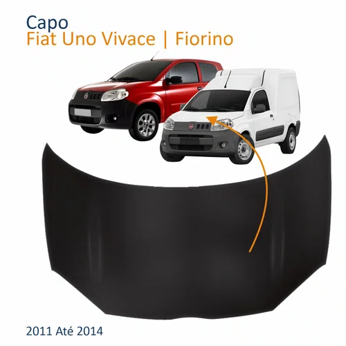 Capô Fiat Uno Vivace Fiorino 2011 2012 2013 2014