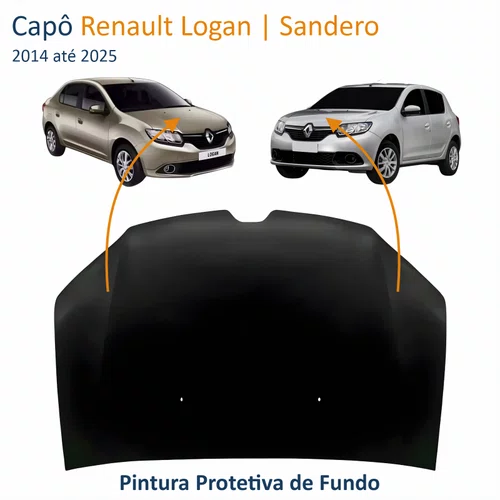 Capô Renault Logan Sandero 2014 até 2025
