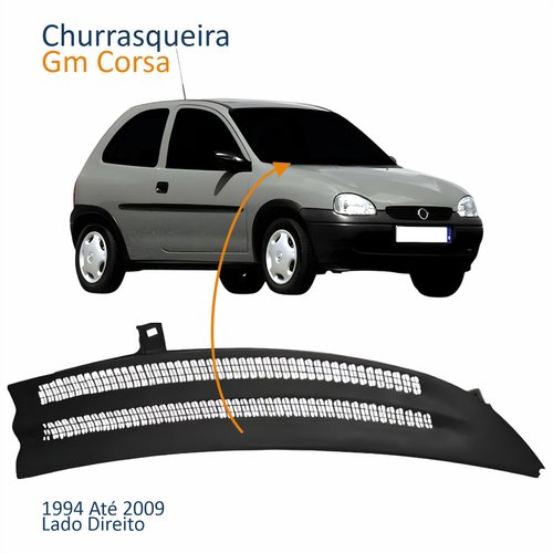 Churrasqueira Gm Corsa 1994 Até 2009 Lado Direito Passageiro