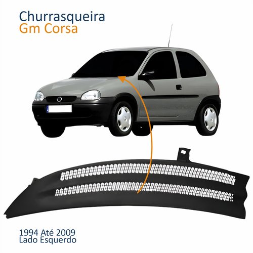 Churrasqueira Gm Corsa 1994 Até 2009 Lado Esquerdo Motorista