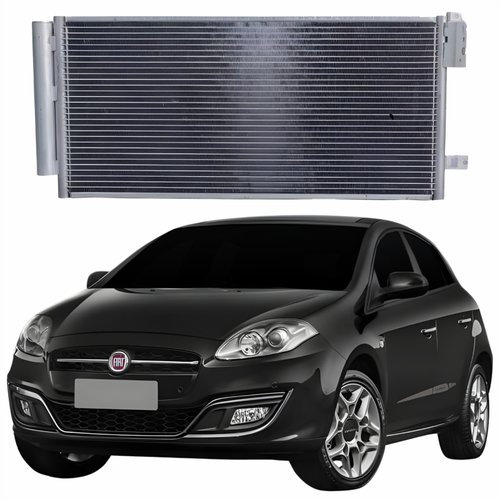 Condensador Fiat Bravo 2011 Até 2016 Com Ar Condicionado Automático Manual