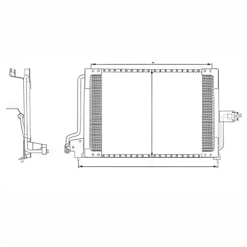 Condensador Gm Astra 1995 1996 1997 1998 Com Ar Condicionado Automático E Mecânico