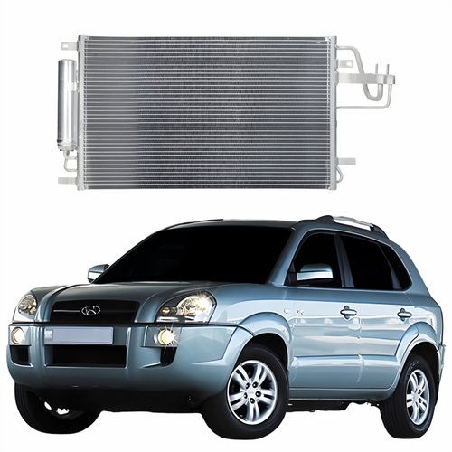 Condensador Hyundai Tucson 2005 Até 2014 Com Ar Condicionado Automática E Manual