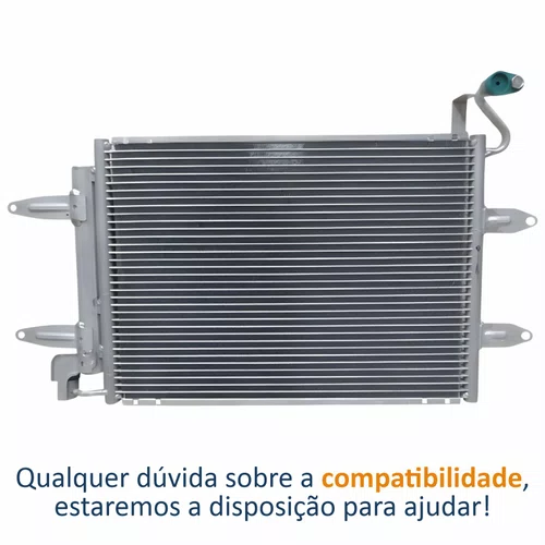 Condensador Vw Gol Voyage Saveiro 2009 Até 2023 Fox 2011 Até 2014 Polo 2002 Até 2015